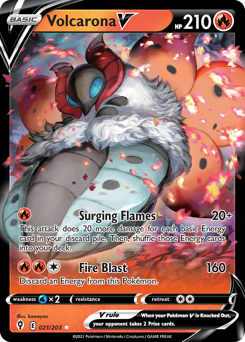Pokemon Evolving Skies Volcarona V - 21