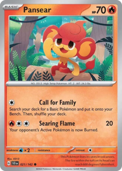 Pokemon Stellar Crown Pansear - 21