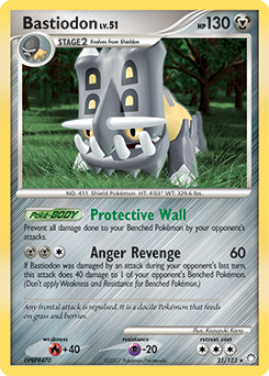 Pokemon Mysterious Treasures Bastiodon - 21