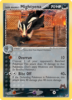 Pokemon Team Magma vs Team Aqua Team Magma's Mightyena - 21