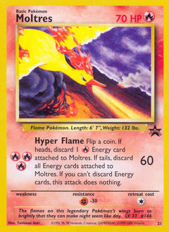 Pokemon Wizards Black Star Promos Moltres - 21