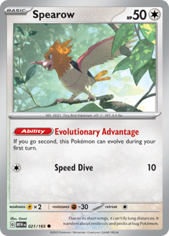 Pokemon 151 Spearow - 21