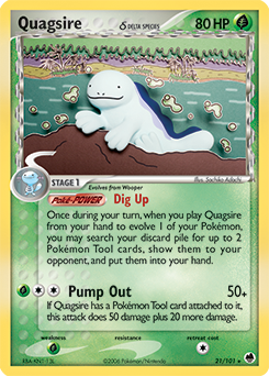 Pokemon Dragon Frontiers Quagsire δ - 21