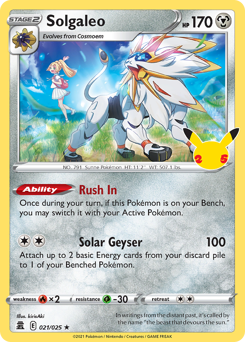 Pokemon Celebrations Solgaleo - 21