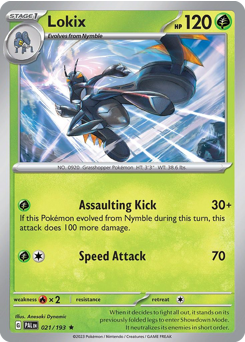 Pokemon Paldea Evolved Lokix - 21