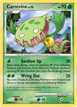 Pokemon Diamond & Pearl Carnivine - 21