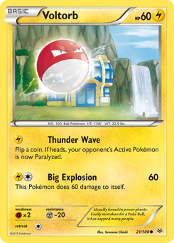 Pokemon Roaring Skies Voltorb - 21