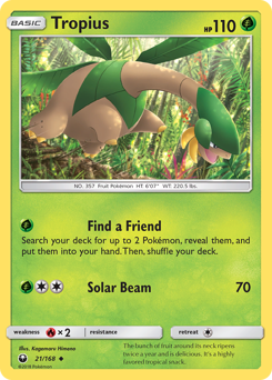 Pokemon Celestial Storm Tropius - 21