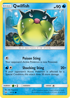 Pokemon Shining Legends Qwilfish - 21