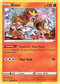 Pokemon Crown Zenith Entei - 21