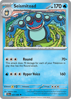 Pokemon Black Bolt Seismitoad - 21