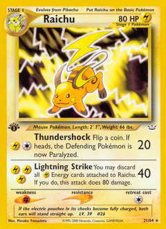 Pokemon Neo Revelation Raichu - 21