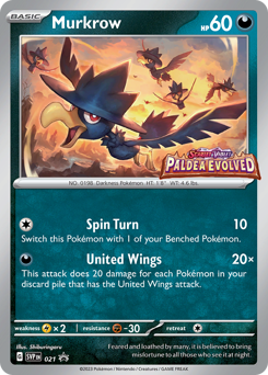 Pokemon Scarlet & Violet Black Star Promos Murkrow - 21