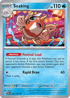 Pokemon Prismatic Evolutions Seaking - 21
