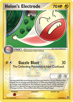 Pokemon Delta Species Holon's Electrode - 21