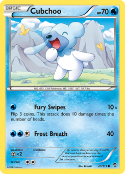 Pokemon Furious Fists Cubchoo - 21