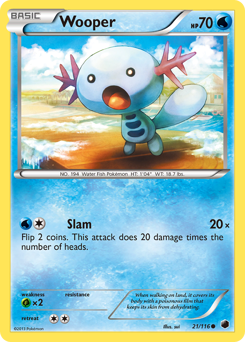 Pokemon Plasma Freeze Wooper - 21