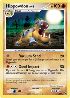 Pokemon Majestic Dawn Hippowdon - 21