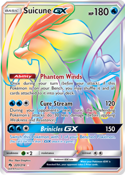 Pokemon Lost Thunder Suicune-GX - 220