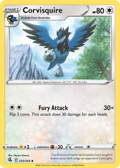 Pokemon Fusion Strike Corvisquire - 220