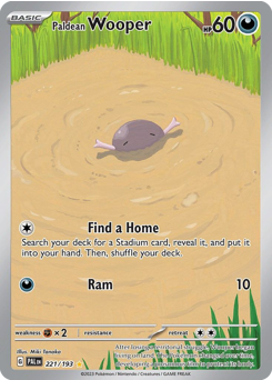 Pokemon Paldea Evolved Paldean Wooper - 221