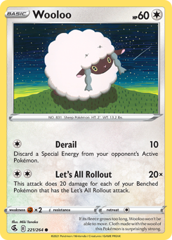 Pokemon Fusion Strike Wooloo - 221