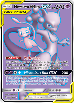 Pokemon Unified Minds Mewtwo & Mew-GX - 222