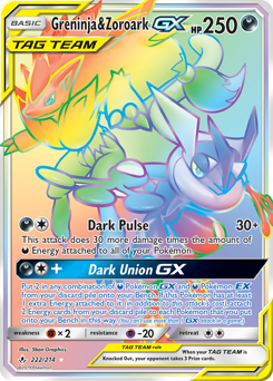 Pokemon Unbroken Bonds Greninja & Zoroark-GX - 222