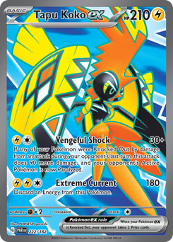 Pokemon Paradox Rift Tapu Koko ex - 222