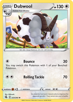 Pokemon Fusion Strike Dubwool - 223