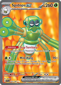 Pokemon Scarlet & Violet Spidops ex - 223