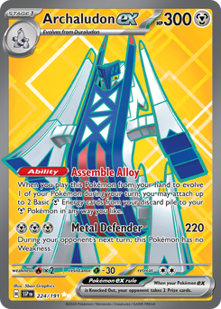 Pokemon Surging Sparks Archaludon ex - 224