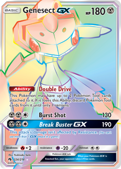Pokemon Lost Thunder Genesect-GX - 224