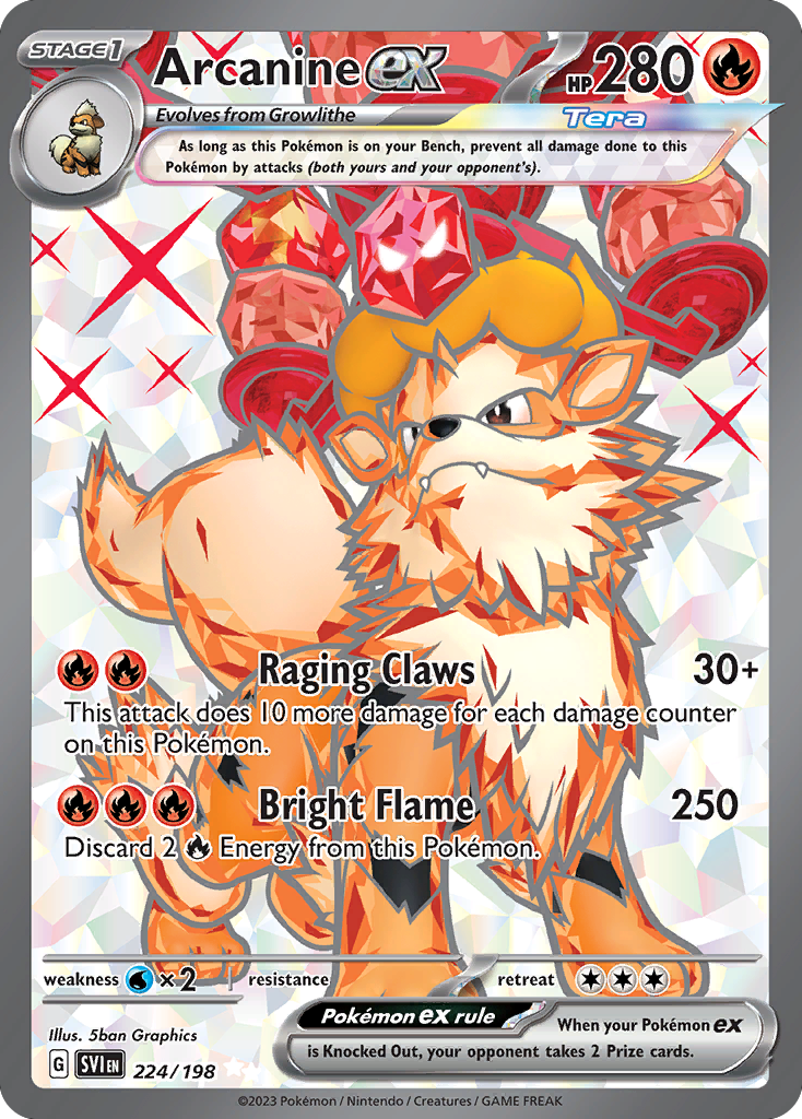 Pokemon Scarlet & Violet Arcanine ex - 224 – Maximus Collectibles