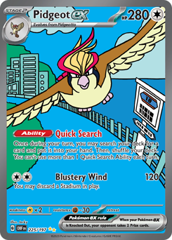 Pokemon Obsidian Flames Pidgeot ex - 225