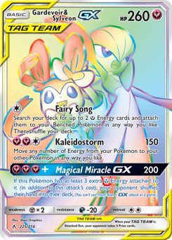 Pokemon Unbroken Bonds Gardevoir & Sylveon-GX - 225