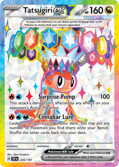 Pokemon Surging Sparks Tatsugiri ex - 226