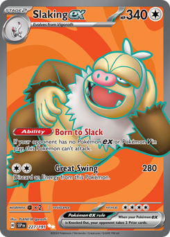 Pokemon Surging Sparks Slaking ex - 227