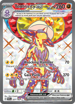 Pokemon Paradox Rift Toxtricity ex - 227