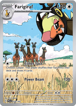 Pokemon Paldea Evolved Farigiraf - 228