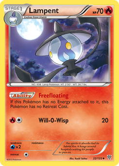 Pokemon Plasma Storm Lampent - 22