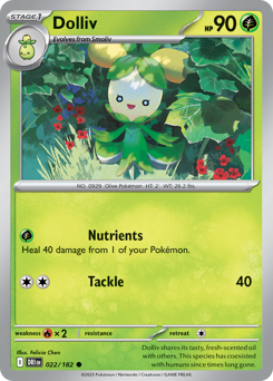 Pokemon Destined Rivals Dolliv - 22