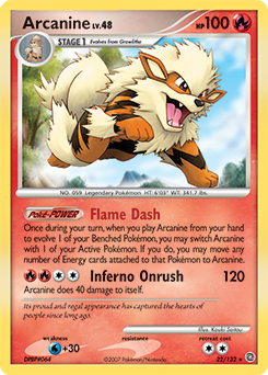 Pokemon Secret Wonders Arcanine - 22