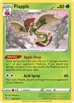 Pokemon Rebel Clash Flapple - 22