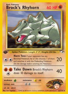 Pokemon Gym Heroes Brock's Rhyhorn - 22