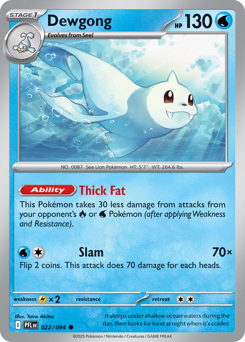 Pokemon Phantasmal Flames Dewgong - 22