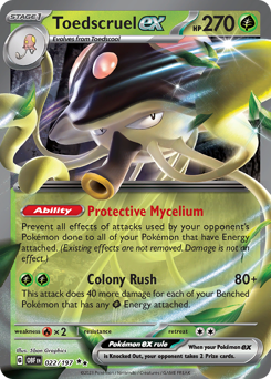 Pokemon Obsidian Flames Toedscruel ex - 22