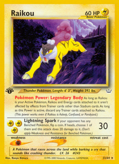 Pokemon Neo Revelation Raikou - 22