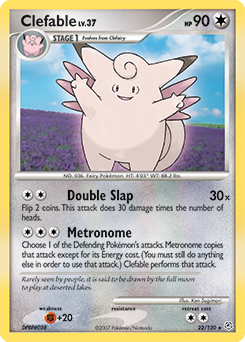 Pokemon Diamond & Pearl Clefable - 22