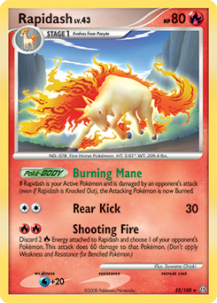 Pokemon Stormfront Rapidash - 22